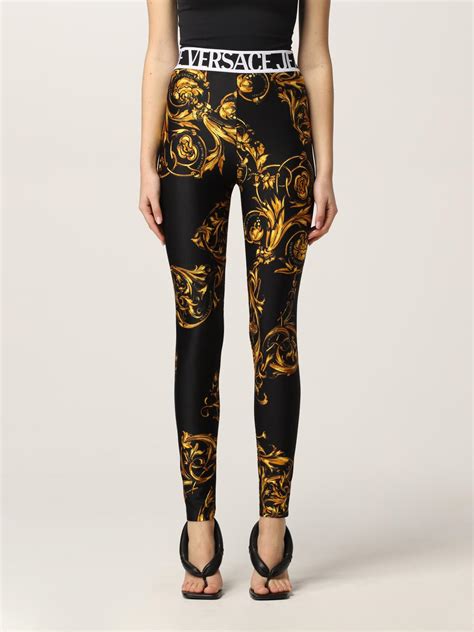 versace baroque pants|Versace Jeans Couture Baroque Buckle Pants for Women .